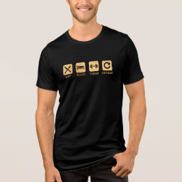 Mein Lebensstil isst schlafenden Zug wiederholen Tri-Blend Shirt