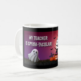 „Mein Lehrer ist spook‑tastisch!“ Halloween-Tasse Kaffeetasse