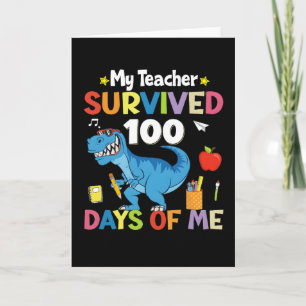 Mein Lehrer überlebte 100 Tage von mir Lustiger Di Karte