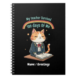 Mein Lehrer überlebte 100 Tage von mir Notizblock