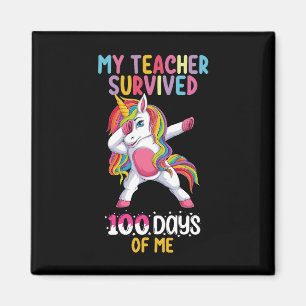 Mein Lehrer überlebte 100 Tage von mir Schul-Einho Magnet