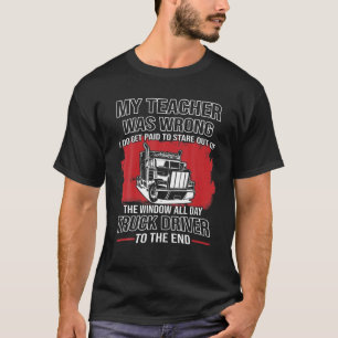 Mein Lehrer war ein falscher Lastwagen T-Shirt