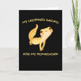 Mein Leopard Gecko Ate Meine Hausaufgaben Gekko Me Karte
