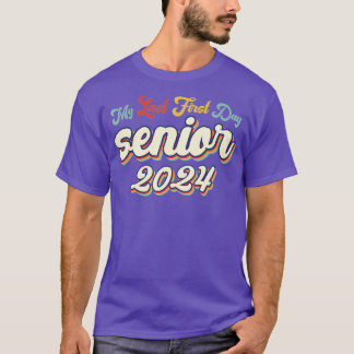 Mein letzter erster Senior 2024 zurück zur Schule T-Shirt