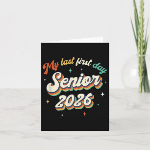 Mein letzter erster Senior 2026 zurück in die Vint Karte