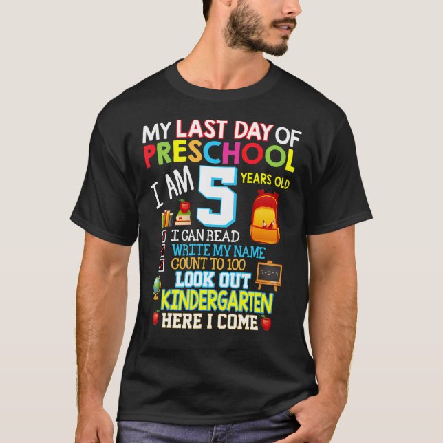 Mein letzter Kindergartentag hier komme ich T-Shirt (Vorderseite)