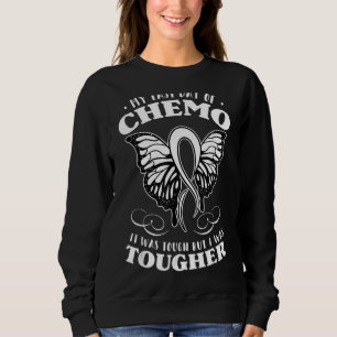 Mein letzter Tag der Chemo Chemotherapie Butterfly Sweatshirt