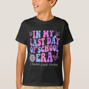 Mein letzter Tag der Schule Era Vierte 4. Klasse L T-Shirt