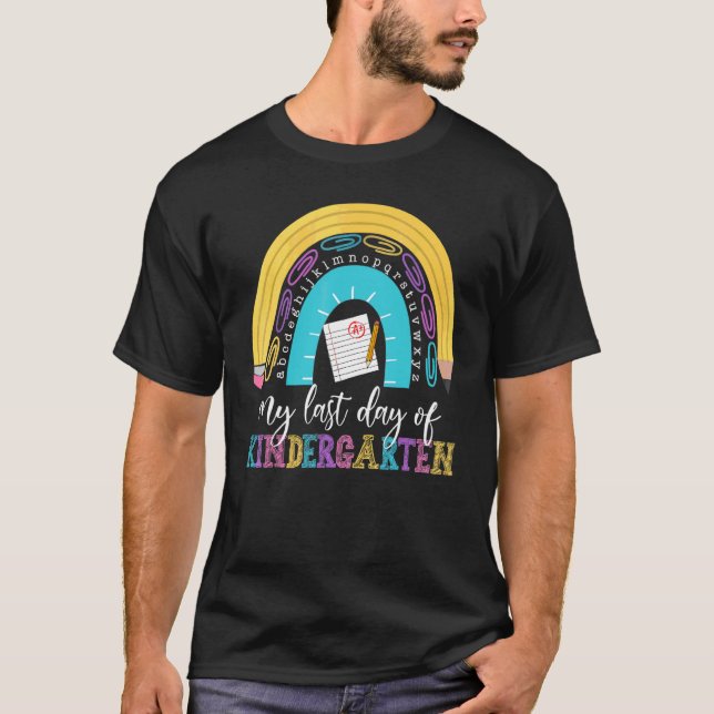 Mein letzter Tag des Kindergartenunterrichtes T-Shirt (Vorderseite)