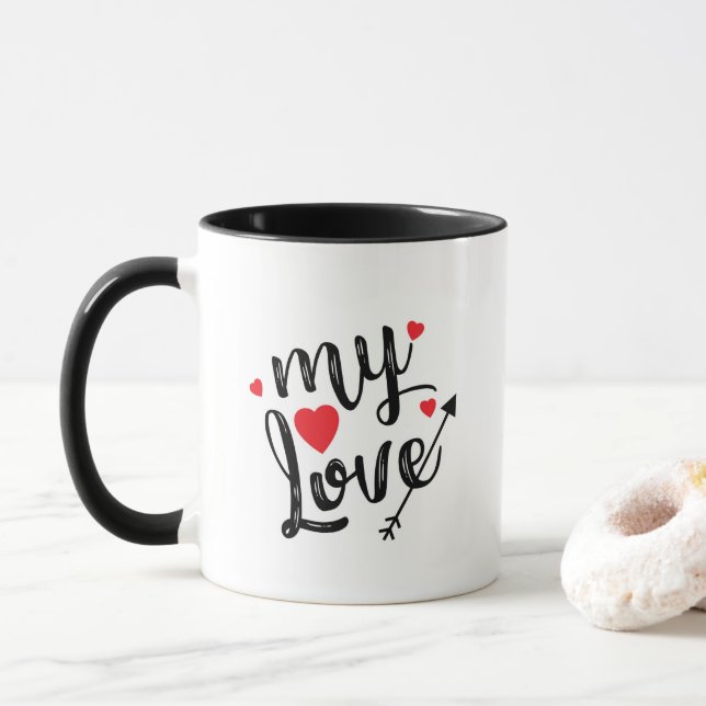 mein Liebegewohnheits-Foto Tasse (Mit Donut)