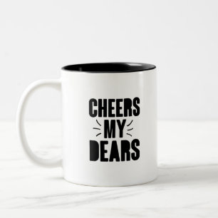 Mein lieber handgezeichnet Typografie-Design Zweifarbige Tasse