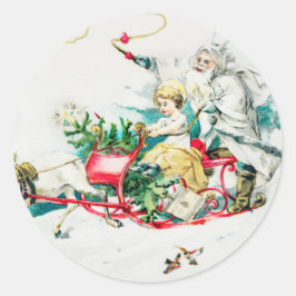 Mein lieber kleiner Freund - Weihnachtsfeiertag Runder Aufkleber