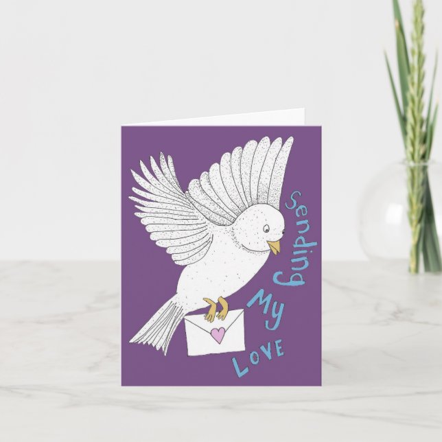 Mein Liebesvogel senden Karte (Vorderseite)