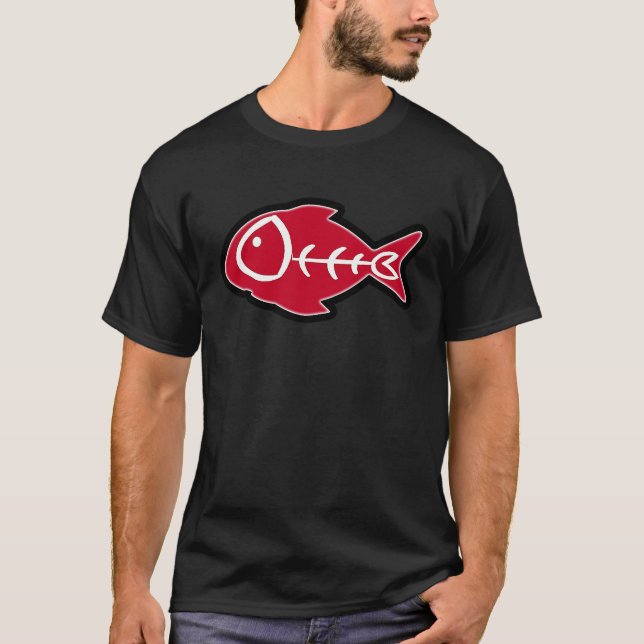 Mein lieblicher Fisch geht mit mir und füttre eine T-Shirt (Vorderseite)