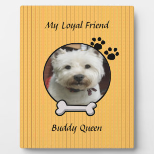 Mein lieblicher Freund Dog Plaque Fotoplatte