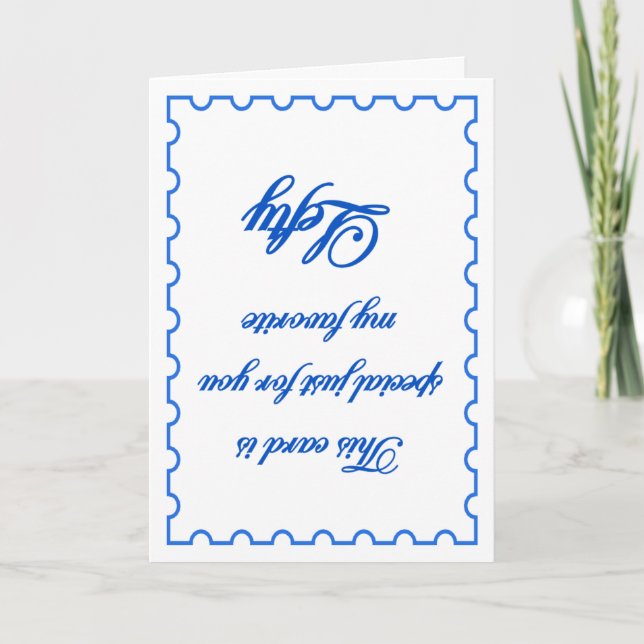 Mein Liebling link Karte (Vorderseite)