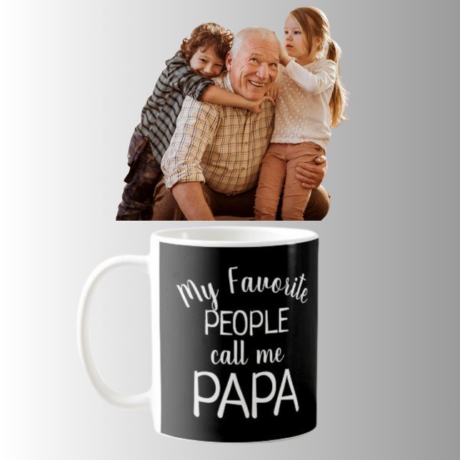 Mein Liebling nennt mich Papa Foto Grandkids Kaffeetasse (Von Creator hochgeladen)