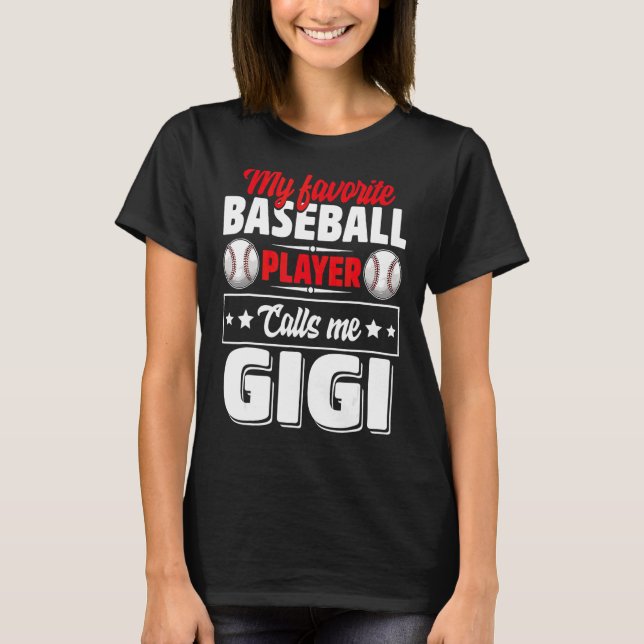 Mein Lieblings-Ball-Spieler nennt mich Grammy Mutt T-Shirt (Vorderseite)
