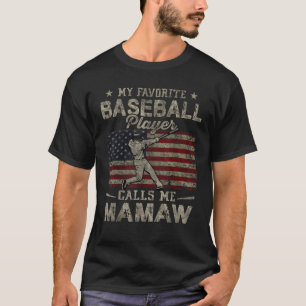 Mein Lieblings-Baseball-Spieler ruft mich Mamaw Mu T-Shirt