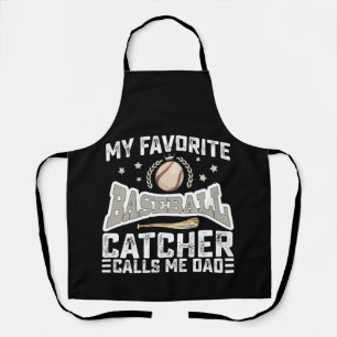 Mein Lieblings-Baseballfänger nennt mich Dad Vater Schürze