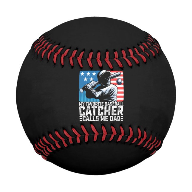 Mein Lieblings-Baseballfänger nennt mich Vater Vat Baseball (Vorderseite)