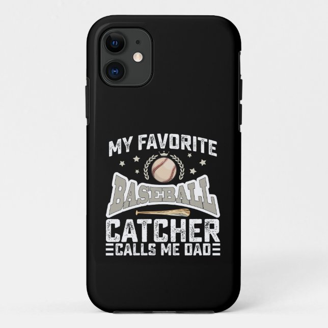 Mein Lieblings-Baseballfänger nennt mich Vater Vat Case-Mate iPhone Hülle (Rückseite)