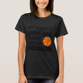 Mein Lieblings-Baseballspieler nennt mich Meemaw T-Shirt