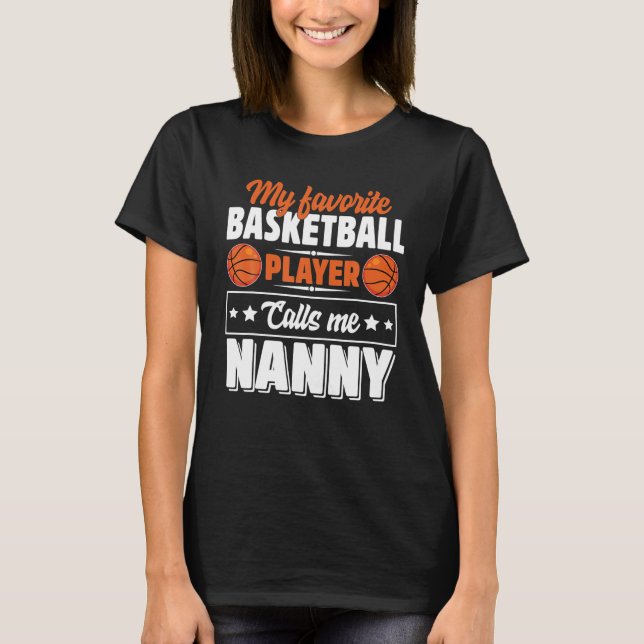 Mein Lieblings-Basketball-Spieler nennt mich Grusc T-Shirt (Vorderseite)