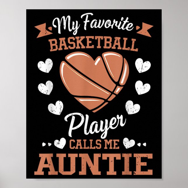 Mein Lieblings-Basketball-Spieler ruft mich Tantch Poster (Vorne)