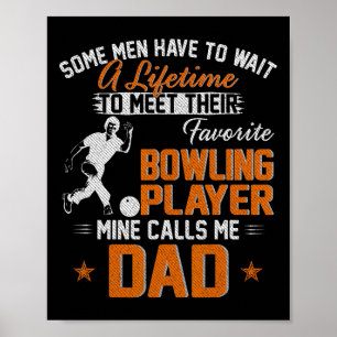 Mein Lieblings-Bowling-Player nennt mir Vater-Gesc Poster