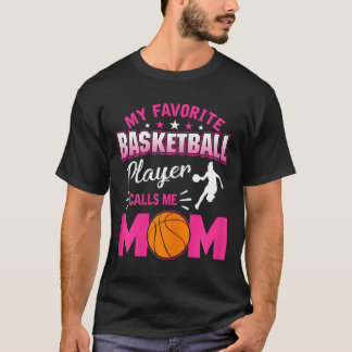Mein Lieblings-Bysketbyll-Player ruft mich Mama 3 T-Shirt