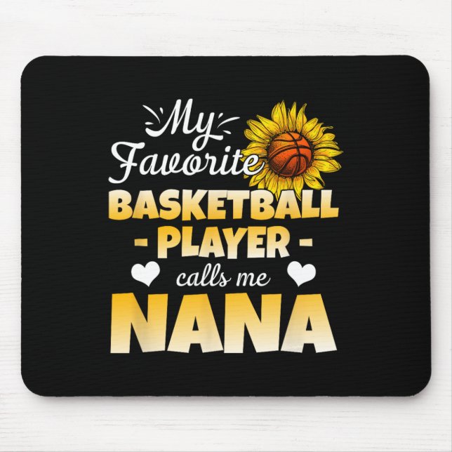 Mein Lieblings-Bysketbyll-Player ruft mich Nana 1  Mousepad (Vorne)