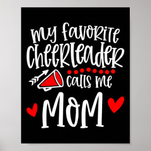 Mein Lieblings-Cheerleader nennt mich Mom lustiger Poster