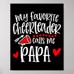 Mein Lieblings-Cheerleader nennt mich Papa Lustige Poster