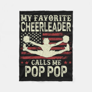 Mein Lieblings-Cheerleader nennt mich Pop Pop US-F Fleecedecke