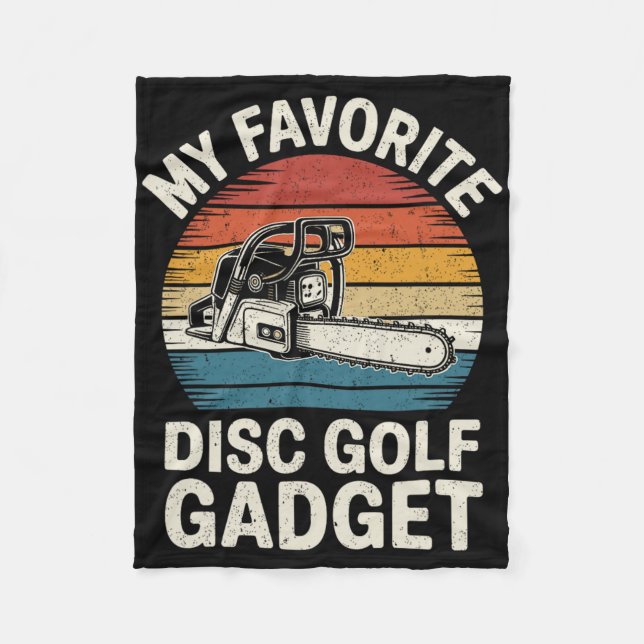 Mein Lieblings-Discgolf-Gadget Lustiger Discgolf  Fleecedecke (Vorderseite)