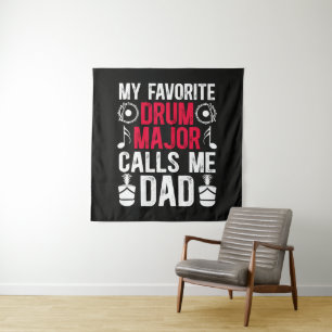Mein Lieblings Drum Major Dad Eines Drums Wandteppich