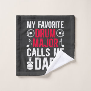 Mein Lieblings Drum Major Dad eines Schlagzeugs Waschlappen