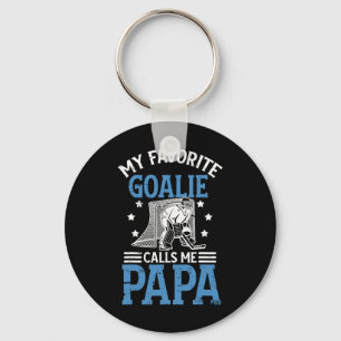 Mein Lieblings-Eishockey-Torwart Papa Eishockey Ha Schlüsselanhänger