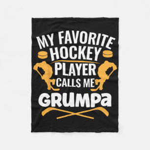 Mein Lieblings-Eishockeyspieler nennt mich Grumpa Fleecedecke