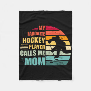 Mein Lieblings-Eishockeyspieler nennt mich Mom Fun Fleecedecke