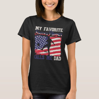 Mein Lieblings-Fußball-Player ruft Me Vater USA Fl T-Shirt