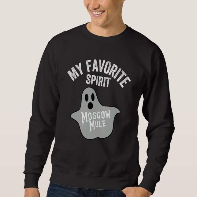 Mein Lieblings-Geist Mule Halloween Ghost Vodka Sweatshirt (Vorderseite)