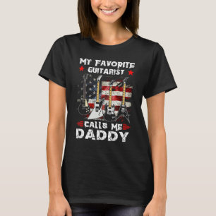 Mein Lieblings-Gitarrist nennt mich Vater Usa Flag T-Shirt