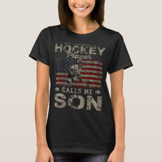 Mein Lieblings-Hockey-Spieler ruft Me Son USA Flag T-Shirt