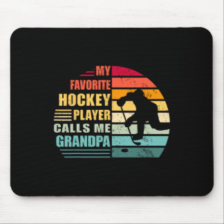 Mein Lieblings-Hockeyspieler nennt mich Opa Lustig Mousepad