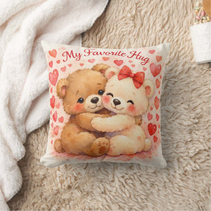 Mein Lieblings-Hug-Cozy-Teddybär-Valentins-Kissen Kissen
