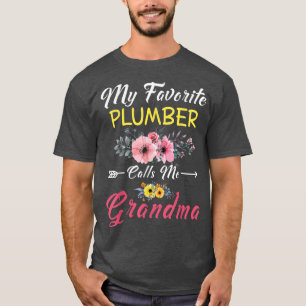 Mein Lieblings-Klempner nennt mich Oma-Blume Mothe T-Shirt