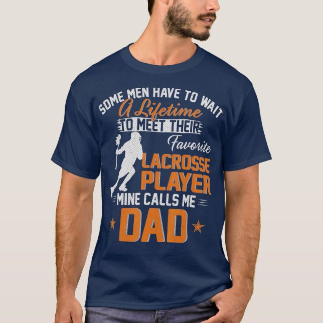 Mein Lieblings-Lacrosse-Player nennt mir Vater-Ges T-Shirt (Vorderseite)