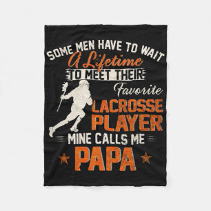 Mein Lieblings-Lacrosse-Spieler ruft mich Papa Fun Fleecedecke